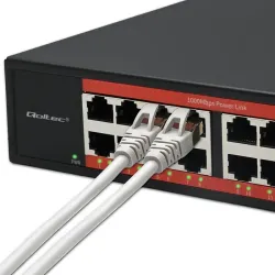 Switch niezarządzalny Qoltec przełącznik sieciowy Gigabit Ethernet | 16x
