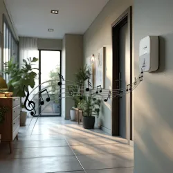 Sygnalizator wejścia bezprzewodowy Greenblue GB212 czujnik ruchu 52 melodie