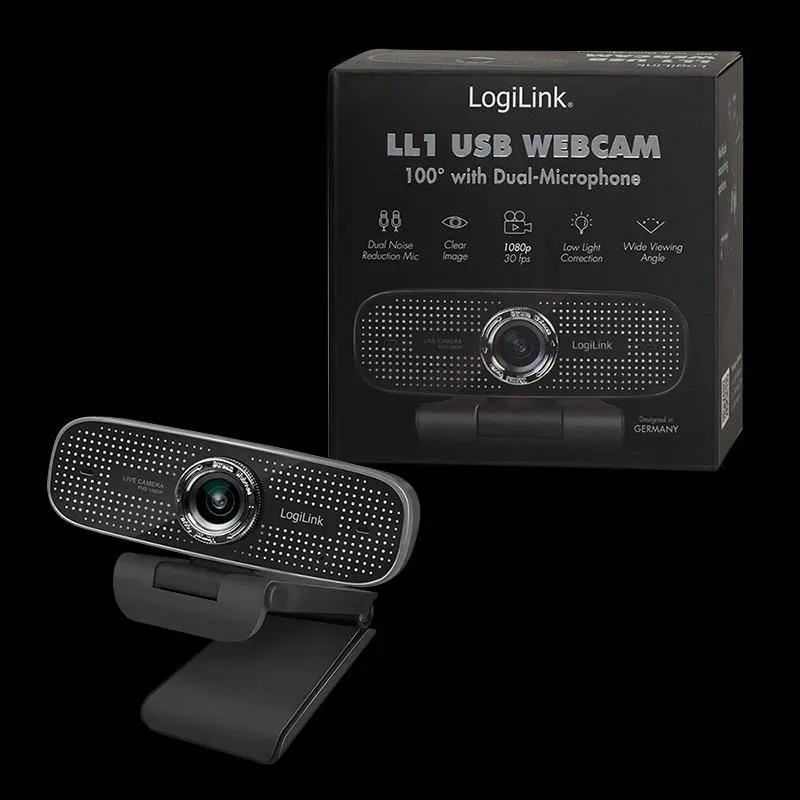 Kamera internetowa HD LogiLink UA0378 USB, 100°, podwójny mi… | PartsPC.pl
