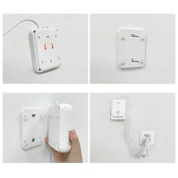 Czujnik wycieku gazu ziemnego i tlenku węgla Qoltec | alarm 85dB | LED