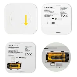 Czujnik tlenku węgla Qoltec z baterią | alarm 85dB | LED