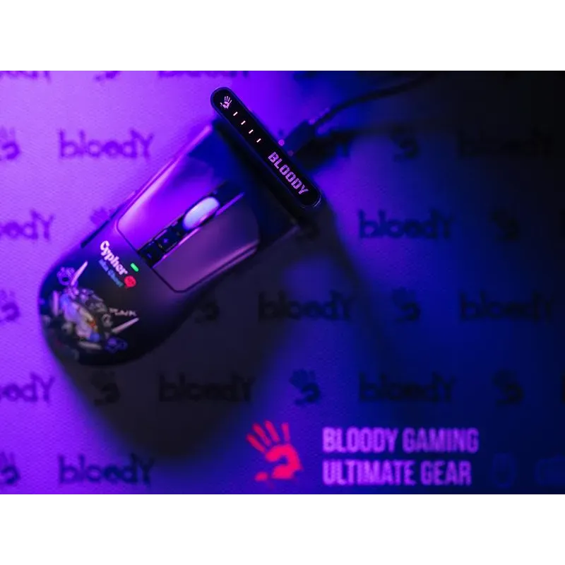 Mysz bezprzewodowa A4Tech Bloody R73 ULTRA DUO Cypher Ghost