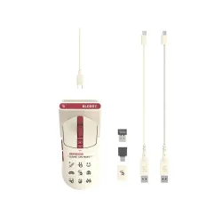 Mysz bezprzewodowa A4Tech Bloody R72 ULTRA DUO Pixels Red