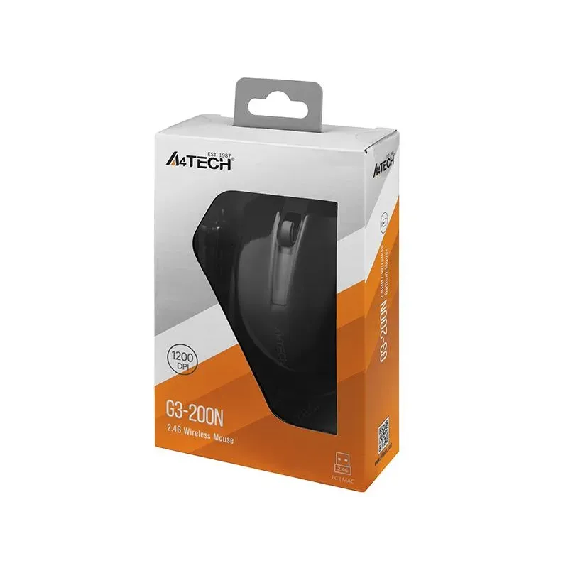 Mysz bezprzewodowa A4Tech G3-200N-1 V-Track czarna | PartsPC.pl