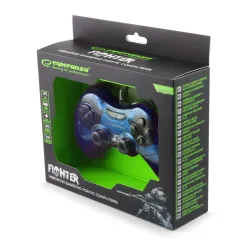 Gamepad PC USB Esperanza "Fighter" niebieski | PartsPC.pl