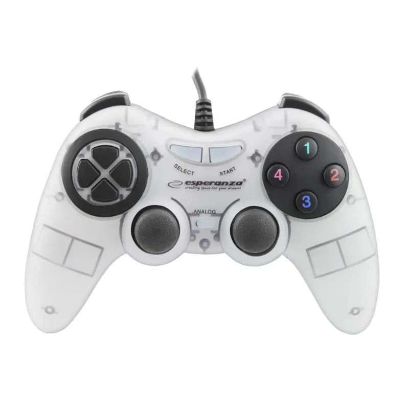 Gamepad PC USB Esperanza "Fighter" biały | PartsPC.pl