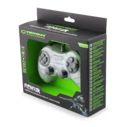 Gamepad PC USB Esperanza "Fighter" biały | PartsPC.pl
