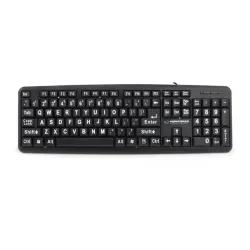 Klawiatura przewodowa Esperanza EK129 Florida z dużymi | PartsPC.pl