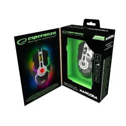 Mysz przewodowa Esperanza EGM701 MANGORA Gaming LED RGB 8D opt. USB