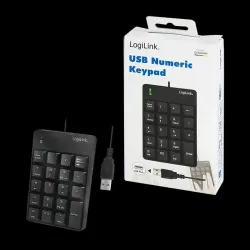 Klawiatura USB LogiLink ID0184 numeryczna, 19 klawiszy | PartsPC.pl