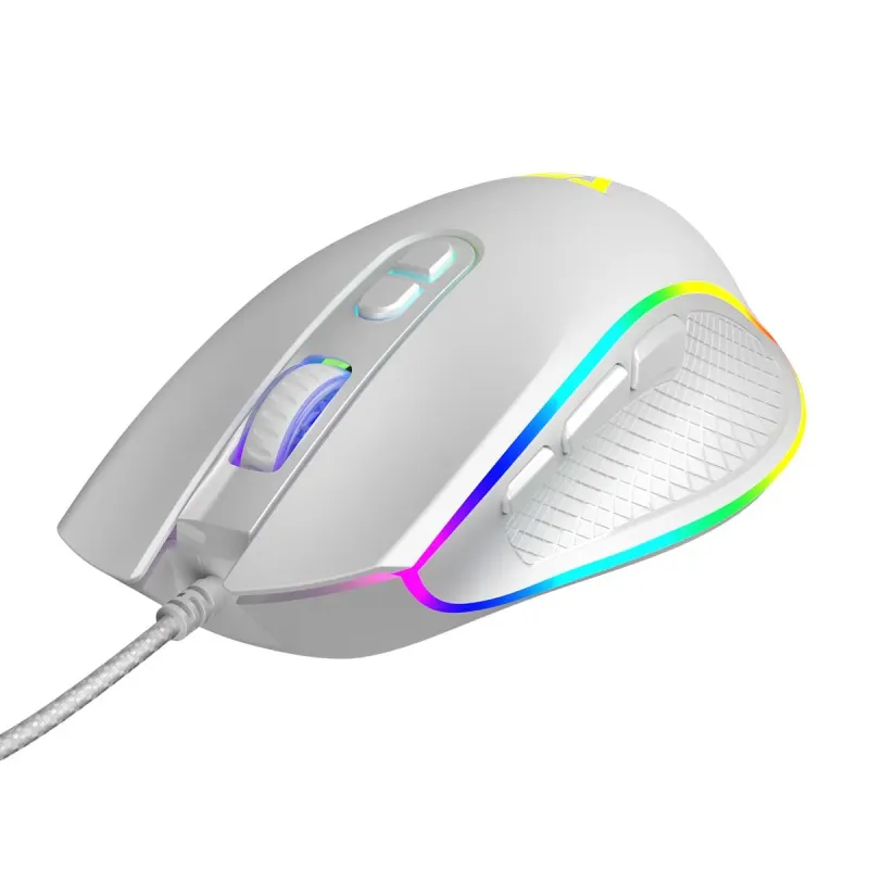 Mysz przewodowa Modecom Volcano Veles optyczna biała | PartsPC.pl