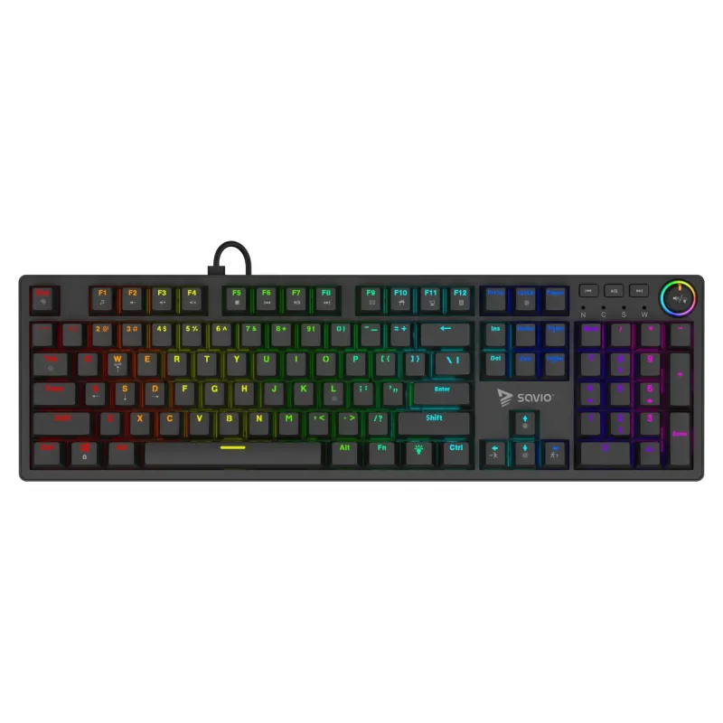 Klawiatura przewodowa SAVIO STYX Outemu Red mechaniczna Hot … | PartsPC.pl