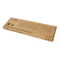 Klawiatura przewodowa Titanum TKR101 USB RUSSIAN czarna | PartsPC.pl