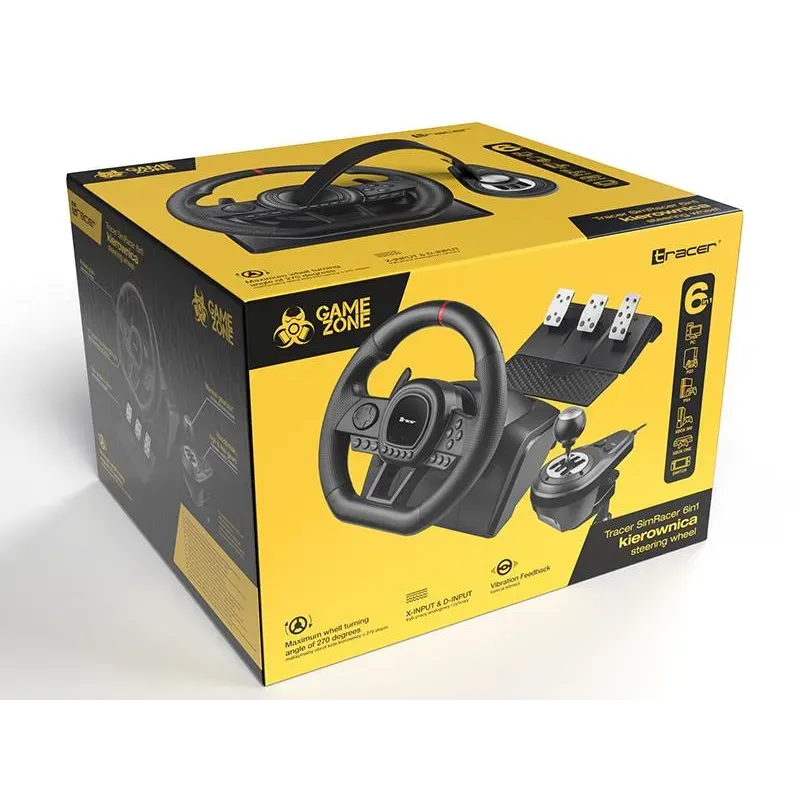 Kierownica Tracer SimRacer Manual Gearbox 6 in 1 | PartsPC.pl