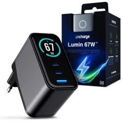 Ładowarka sieciowa 3mk incharge® Lumin 67W z wyświetlaczem TFT QC 4+ PPS