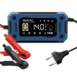 Ładowarka inteligentna Qoltec mikroprocesorowa 12V 15A | PartsPC.pl