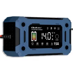 Ładowarka inteligentna Qoltec mikroprocesorowa 12V 15A | PartsPC.pl
