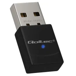 Adapter Wi-Fi Qoltec Bezprzewodowy | Standard AX | Bluetooth 5.4 | USB |