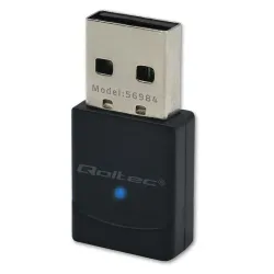 Adapter Wi-Fi Qoltec Bezprzewodowy | Standard AX | Bluetooth 5.4 | USB |