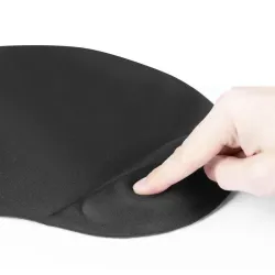 Podkładka Defender EASY WORK żelowa czarna 260x225x5mm