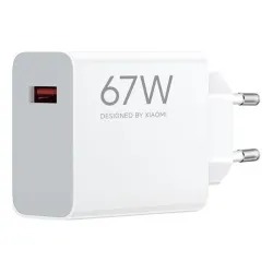 Ładowarka sieciowa Xiaomi 67W HyperCharge Power Adapter 1x USB-A 6,2A biała