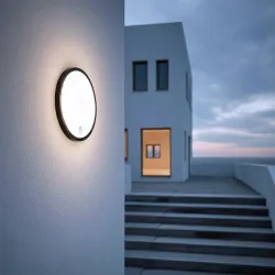 Lampa LED z czujnikiem ruchu Maclean MCE525 B, czujnik PIR, kolor czarny,