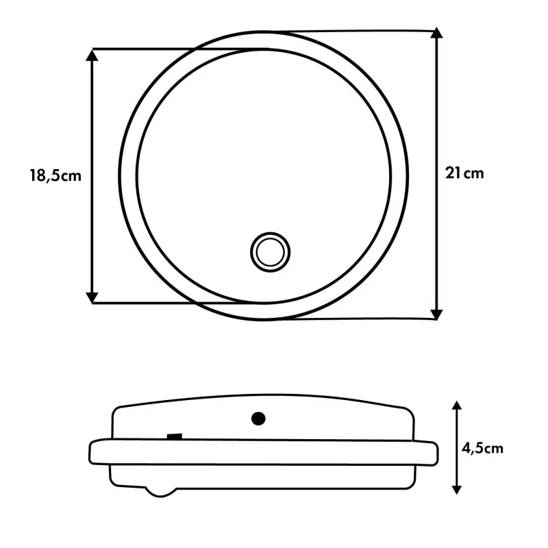 Lampa LED z czujnikiem ruchu Maclean , czujnik PIR, kolor biały, 10W, IP65,
