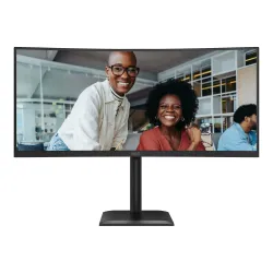Monitor AOC 34" CU34E4CV VA WQHD 120Hz 2xHDMI DP HUB RJ45 głośniki
