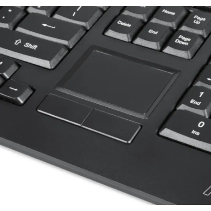 Klawiatura przewodowa Perixx PERIBOARD-313 podświetlana, touchpad, 2x hub