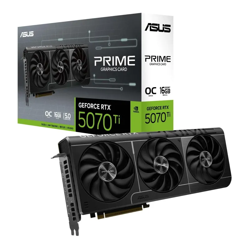 Karta VGA Asus GeForce RTX 5070 Ti PRIME-RTX5070TI-O16G OC 16GB GDDR7