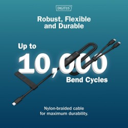 Kabel zasilający DIGITUS 2 w 1 USB-C - 2x USB-C, USB 2... | PartsPC.pl