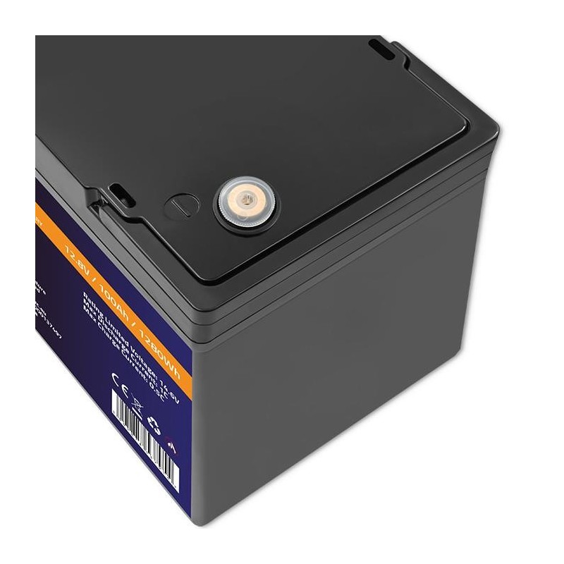 Akumulator LiFePO4 Qoltec Litowo-Żelazowo-Fosforanowy | 12.8V | 100Ah |