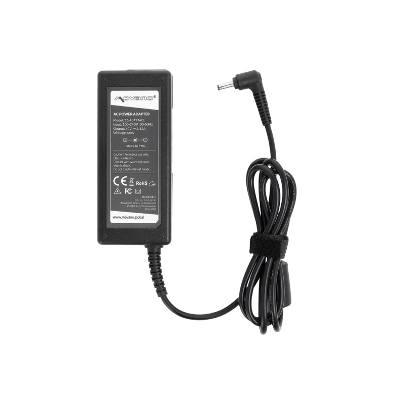 Zasilacz Movano 19v 3.42a (4.0x1.35) 65W do Asus