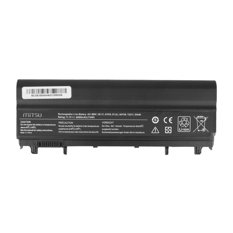 Bateria Mitsu do Dell Latitude E5440, E5540 (6600mAh)