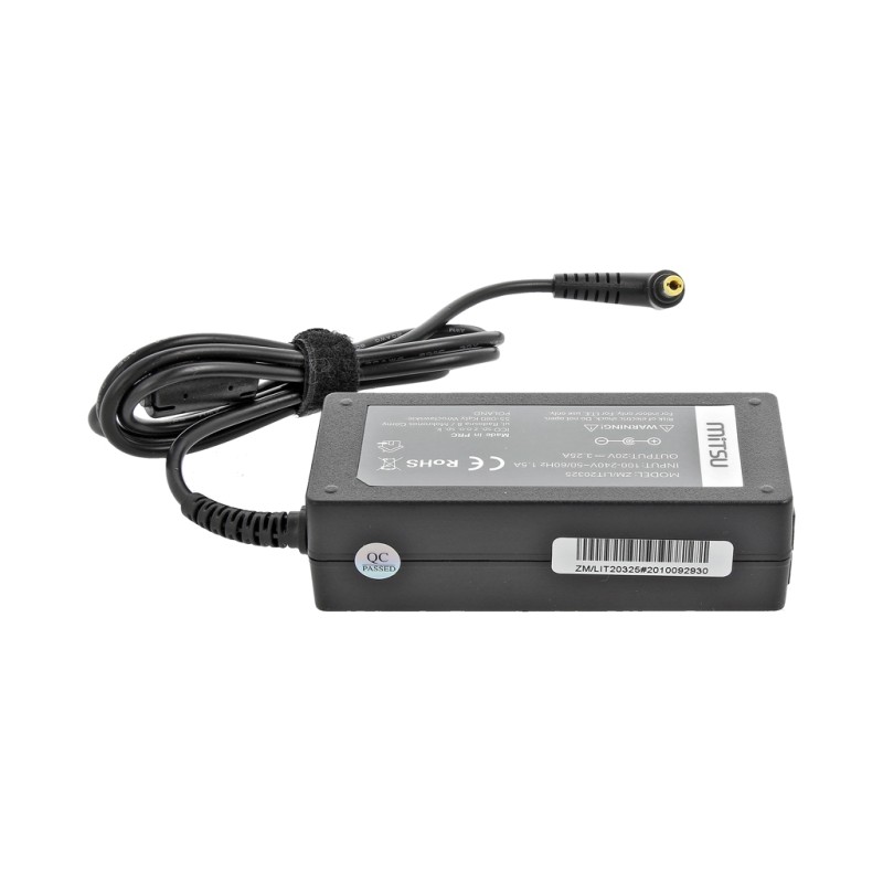 Zasilacz Mitsu 20v 3.25a (5.5x2.5) 65W do Fujitsu, Maxdata, itd
