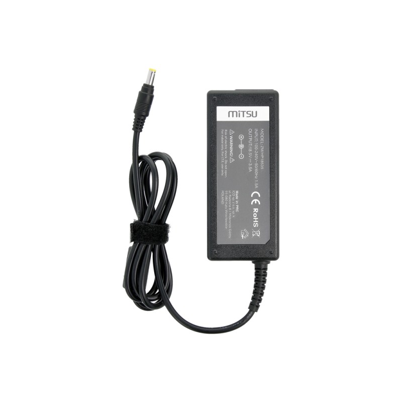 Zasilacz Mitsu 18.5v 3.5a (4.8x1.7) 65W do HP, Compaq