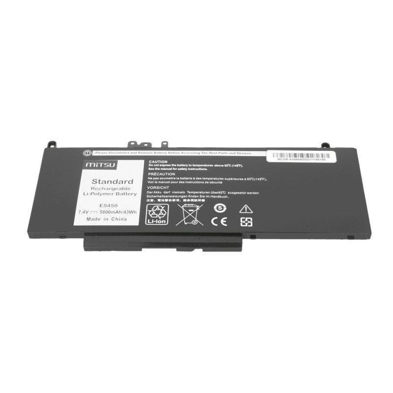 Bateria Mitsu do Dell Latitude E5450, E5550 - 7.4V