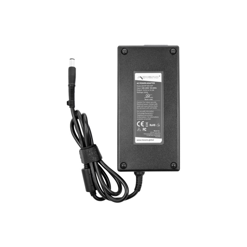 Zasilacz Movano 19.5v 10.3a (7.4x5.0 pin) 200W do HP | PartsPC.pl