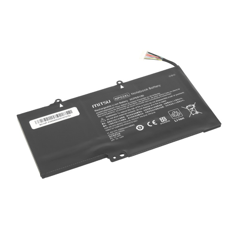 Bateria Mitsu do HP Pavilion X360 13-A, 13-B, 15-U