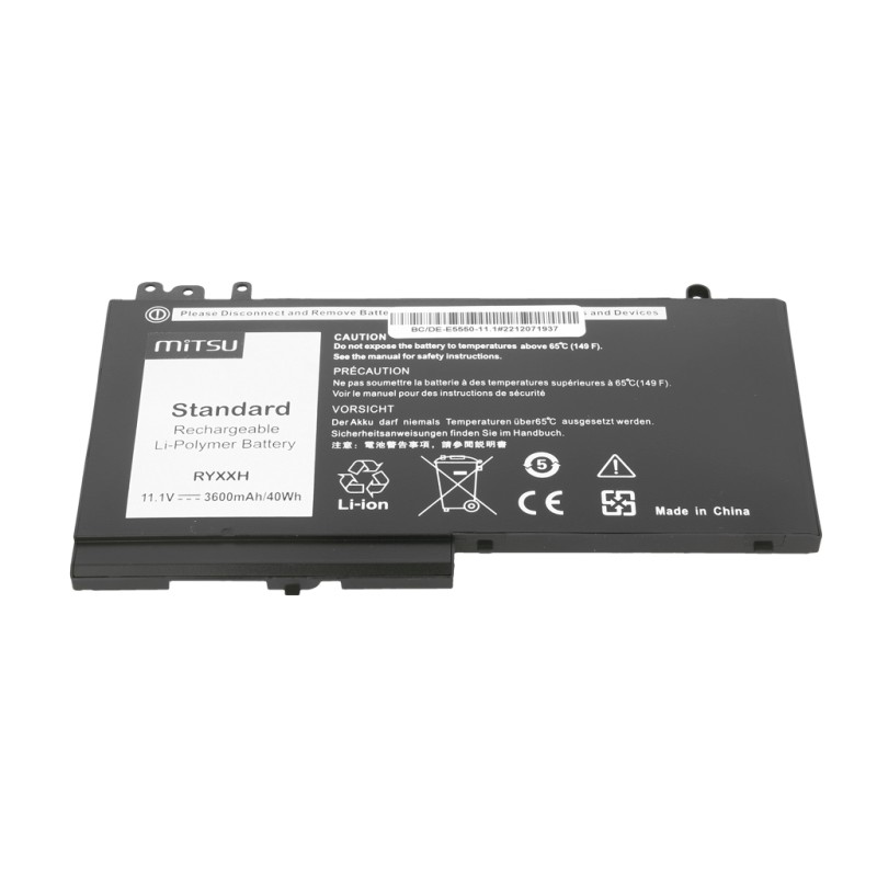 Bateria Mitsu do Dell Latitude E5450, E5550 - 11.1V