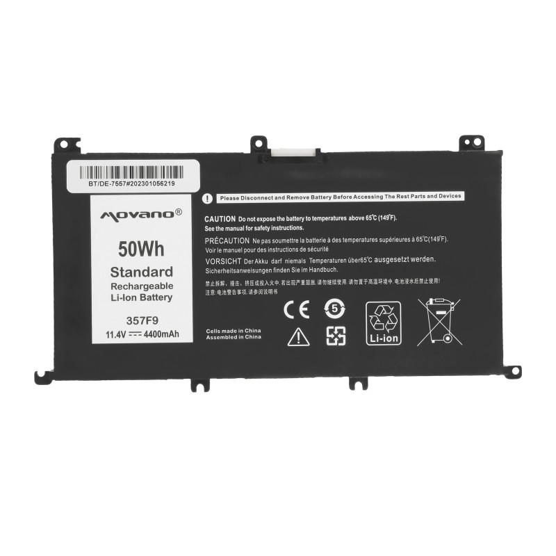 Bateria Movano do Dell Inspiron 15 (7557), 15 (7559) - 4400mAh