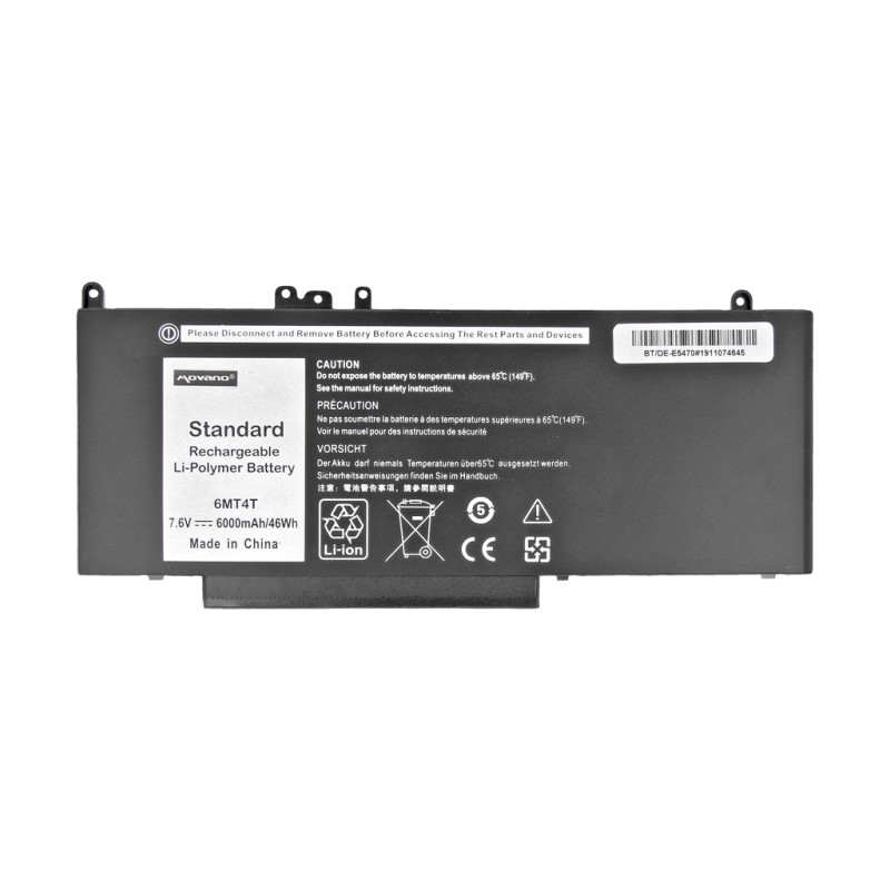 Bateria Movano do Dell Latitude E5470, E5570 - 7.6V