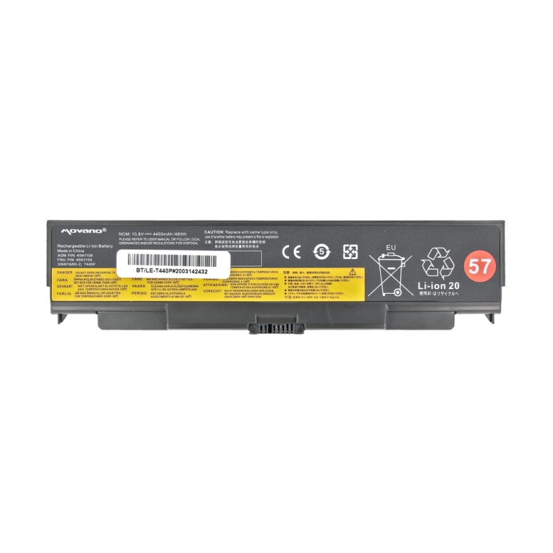 Bateria Movano do Lenovo T440p, W540