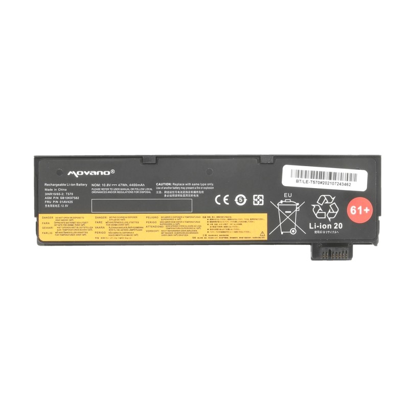 Bateria Movano do Lenovo ThinkPad T570