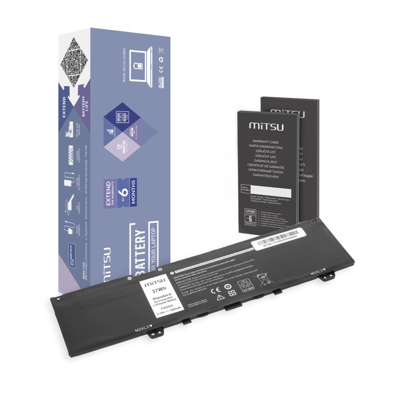 Bateria Mitsu do Dell Inspiron 13 (7373), 13 (7386) | PartsPC.pl