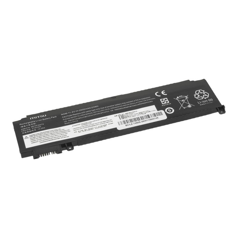 Bateria Mitsu do Lenovo ThinkPad T460s, T470s - przednia bat… | PartsPC.pl
