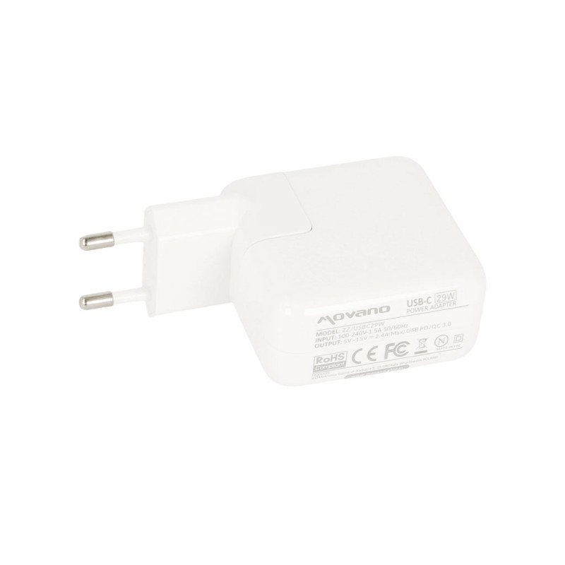 Zasilacz Movano 29W USB type C USB-C (white)