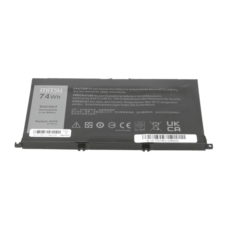 Bateria Mitsu do Dell Inspiron 15 (7557), 15 (7559) - 6600mA… | PartsPC.pl