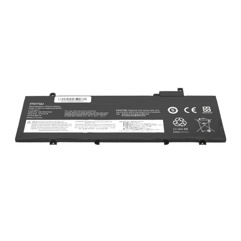 Bateria Mitsu do Lenovo ThinkPad T480s