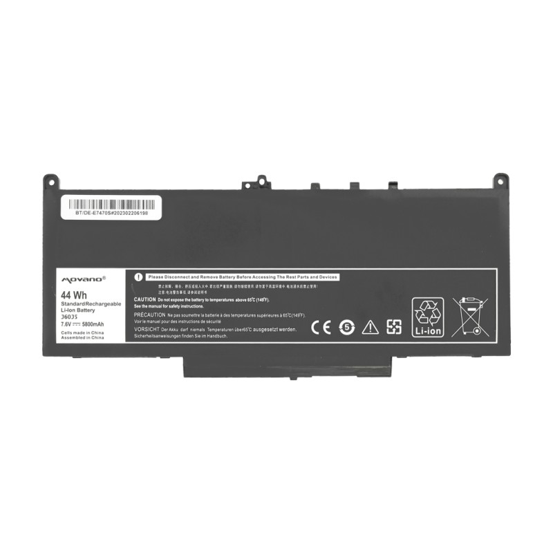 Bateria Movano do Dell Latitude E7270, E7470 (5800mAh)